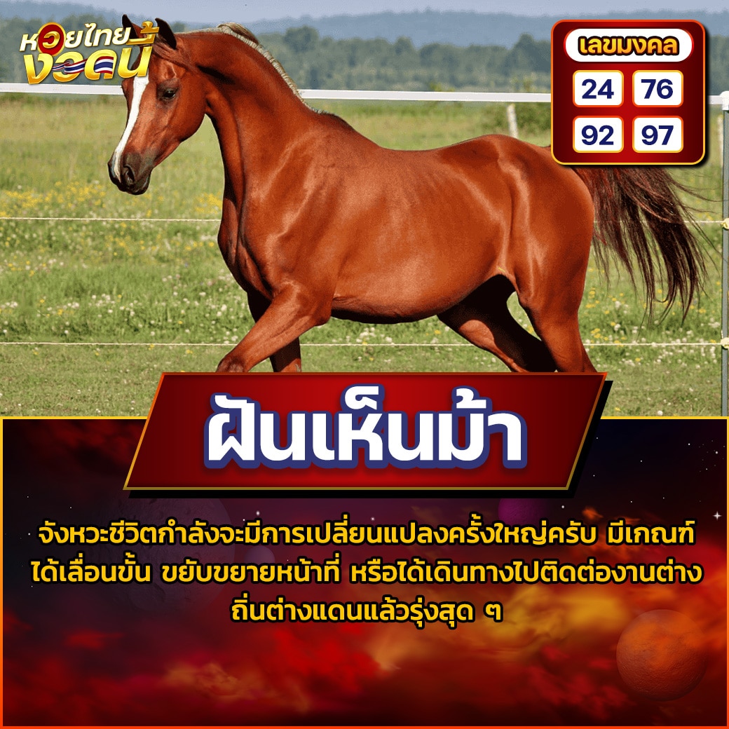 ฝันเห็นม้า