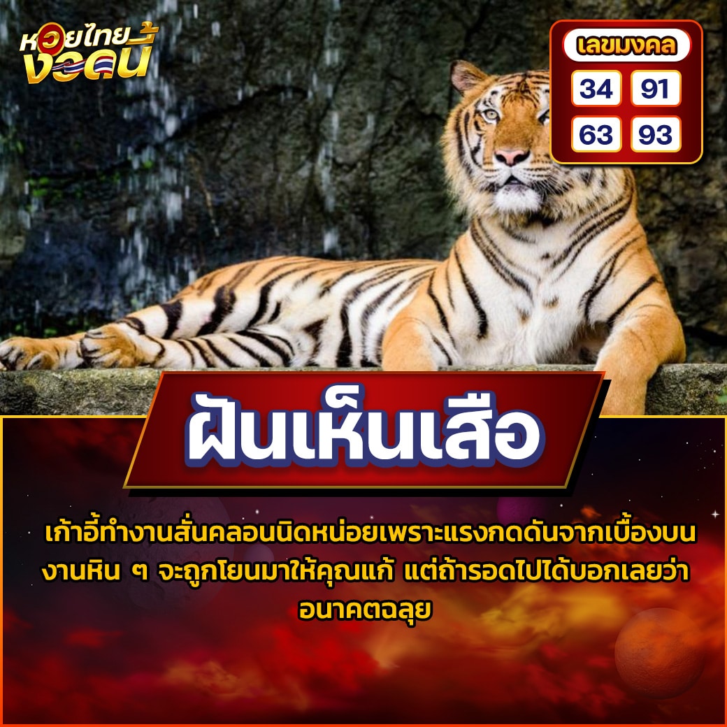 ฝันเห็นเสือ
